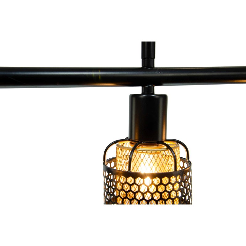 Suspension en métal bicolore 4 lumières - Nautil