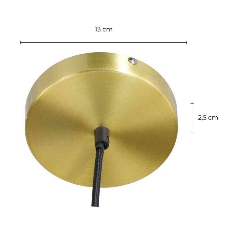 Suspension en verre et corde - GUIREC