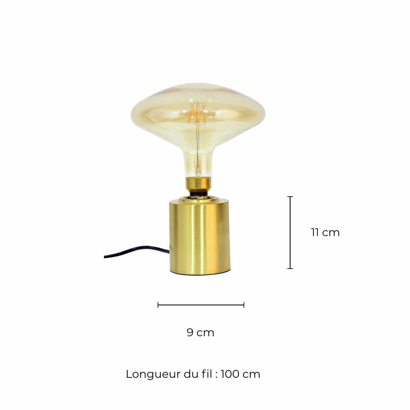 Pied de lampe à poser en métal -  FUZO