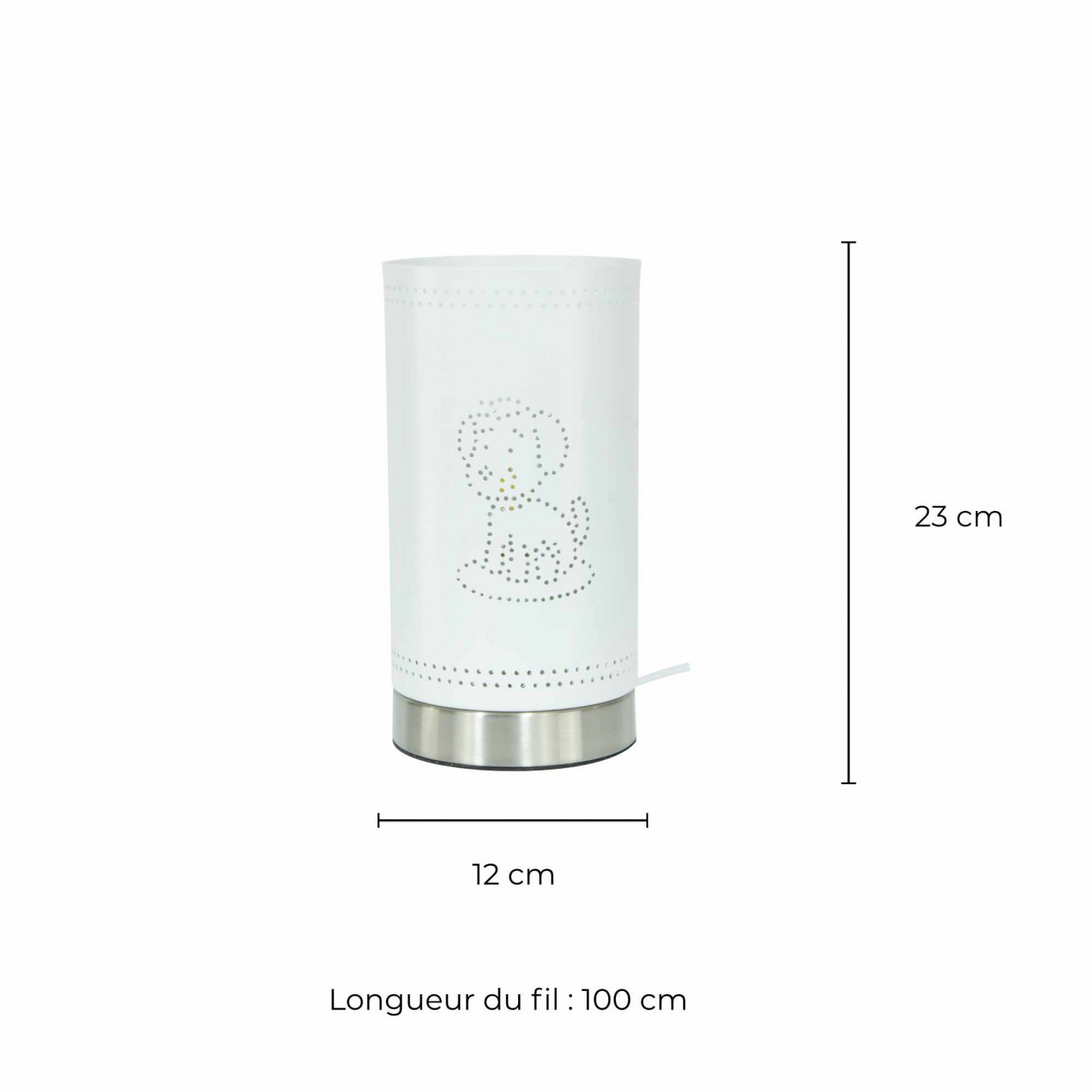 Lampe à poser tactile en métal - ULYSSE