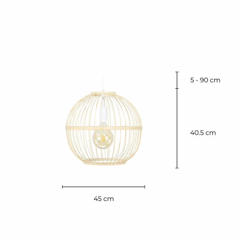 Suspension ronde en bambou - NANKIN