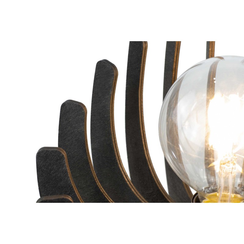Lampe à poser en lamelles de bois de peuplier - LOSA