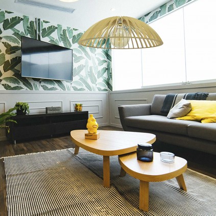 Suspension en lamelles de bois - Grand modèle - SONIGO