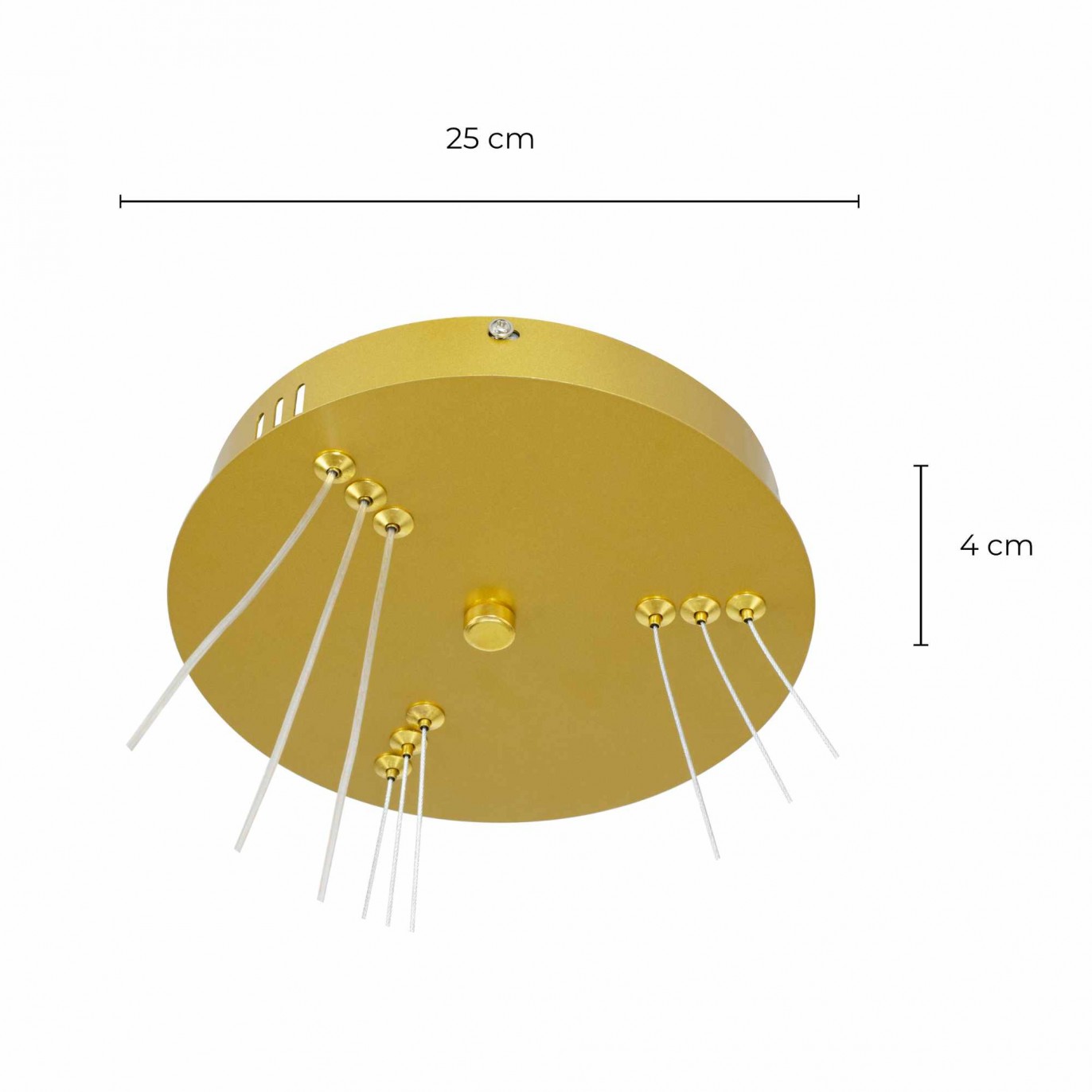Suspension circulaire dimmable en simili cuir 3 anneaux - APOLLON