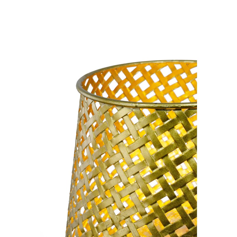 Lampe à poser en métal doré ajouré MM - TANIS