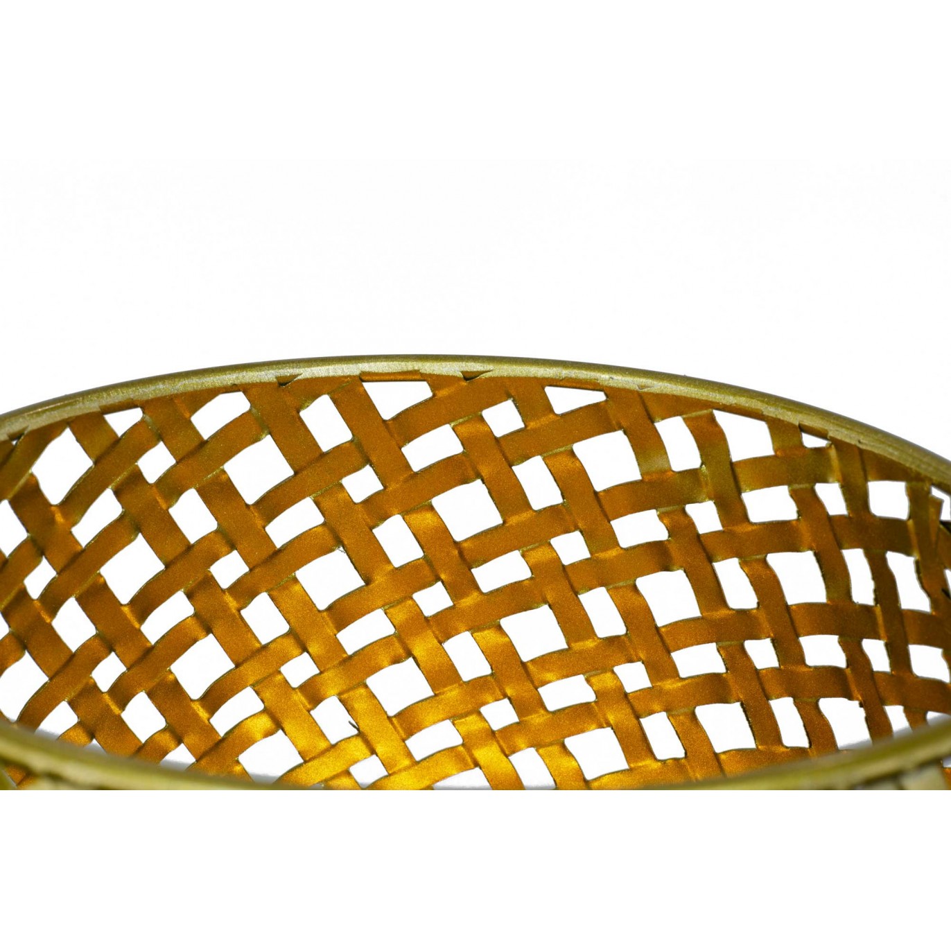 Lampe à poser en métal doré ajouré MM - TANIS