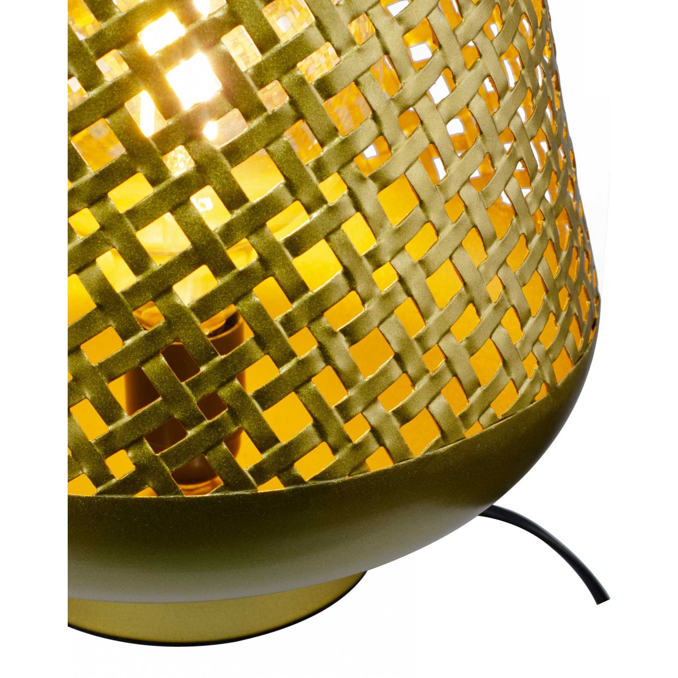 Lampe à poser en métal doré ajouré MM - TANIS