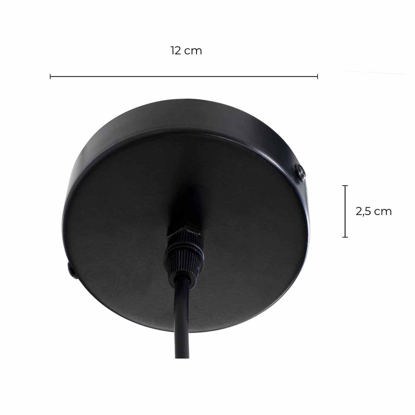 Suspension style exotique en métal noir et doré - AKABI