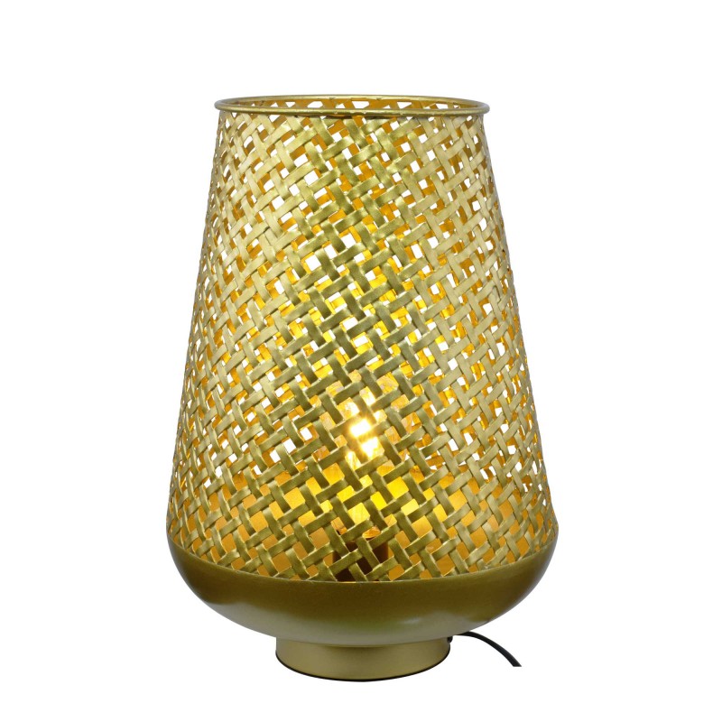 Lampe à poser en métal doré ajouré MM - TANIS