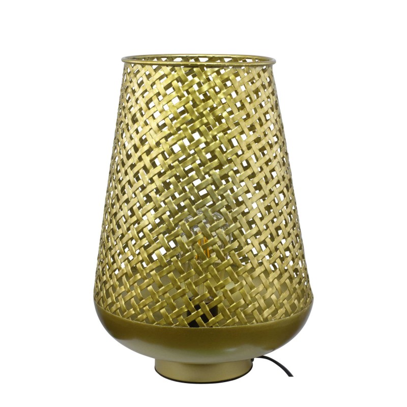 Lampe à poser en métal doré ajouré MM - TANIS