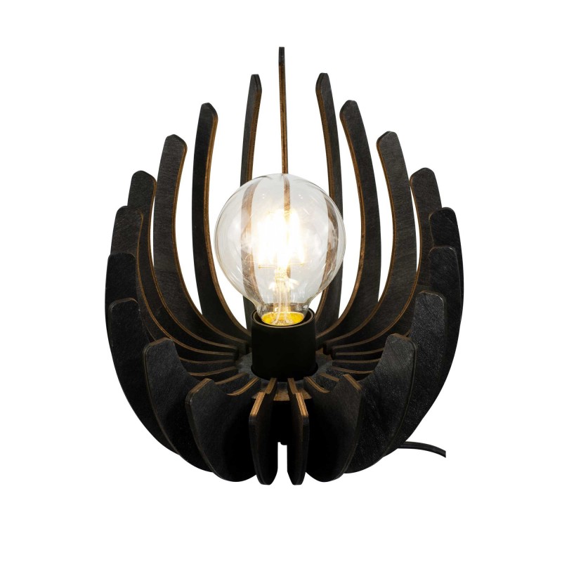 Lampe à poser en lamelles de bois de peuplier - LOSA