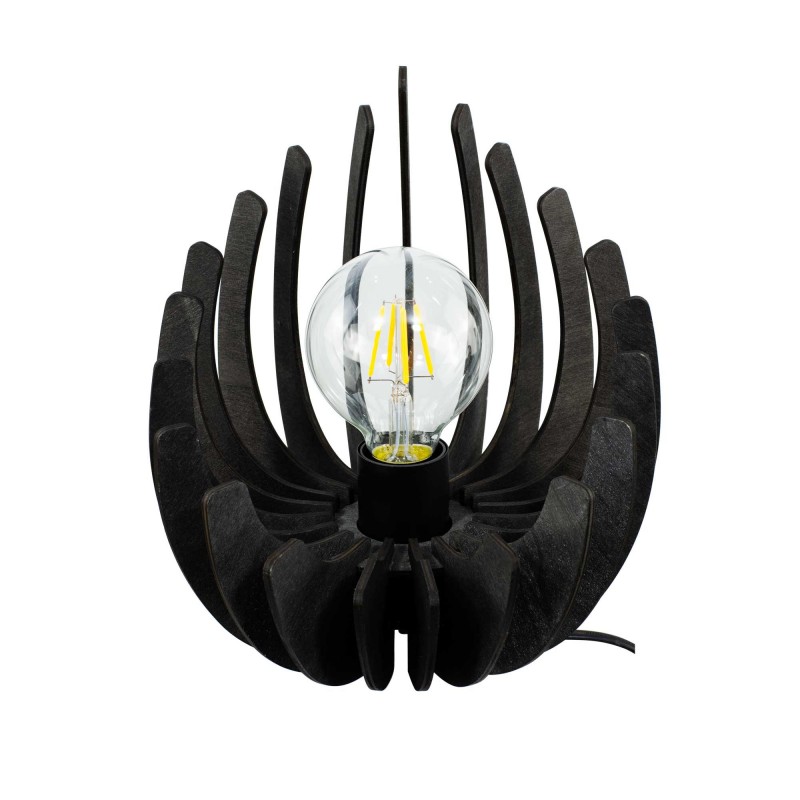 Lampe à poser en lamelles de bois de peuplier - LOSA