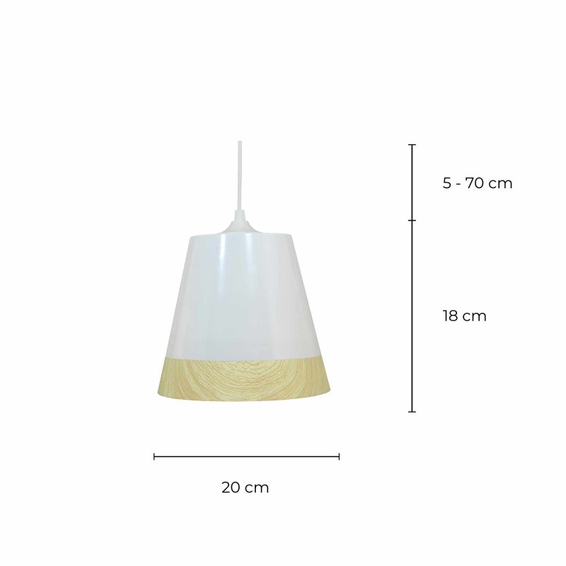 Suspension scandinave en métal bicolore - DANWOOD