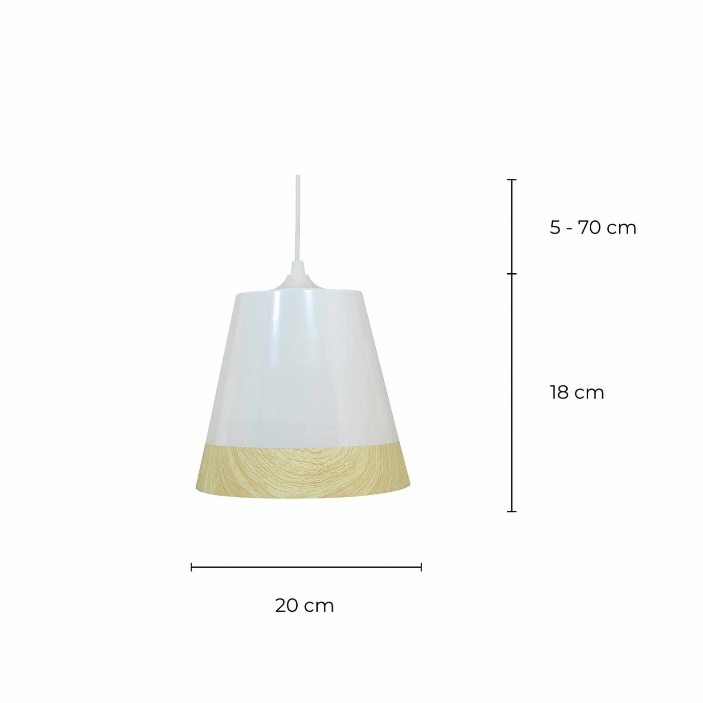Suspension scandinave en métal bicolore - DANWOOD