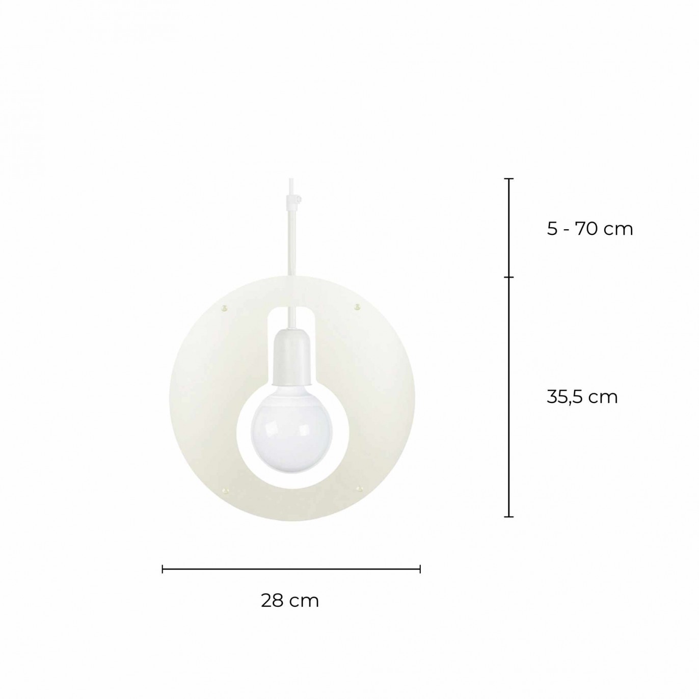 Suspension en métal design - MOSS