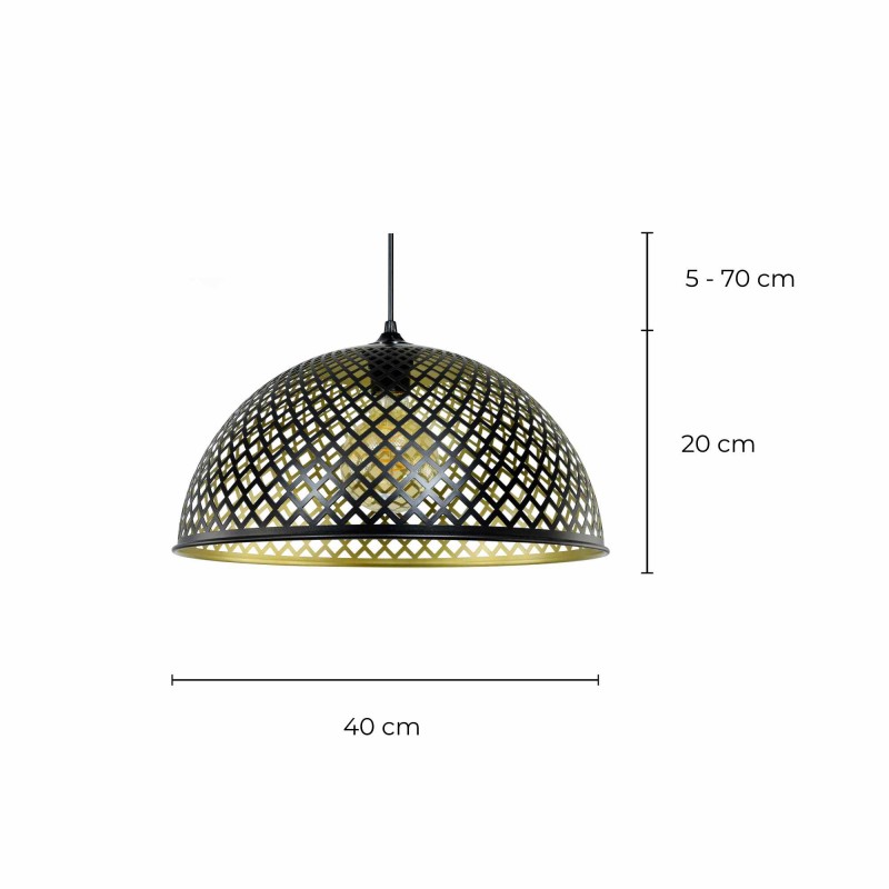 Suspension cloche en métal ajouré - HILIA GM