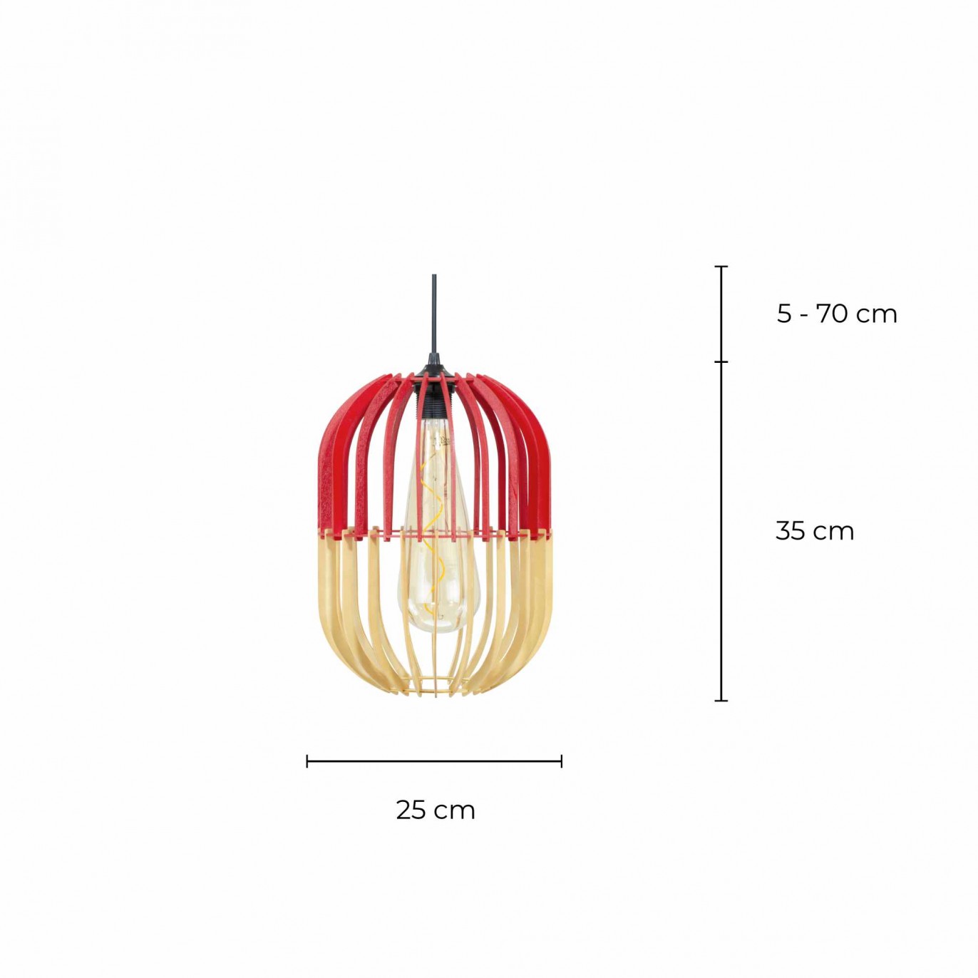 Suspension en bois bicolore - STANDWOOD