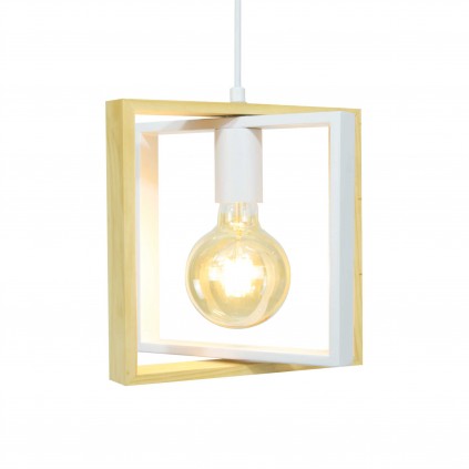 Suspension en bois et métal - WOOLI