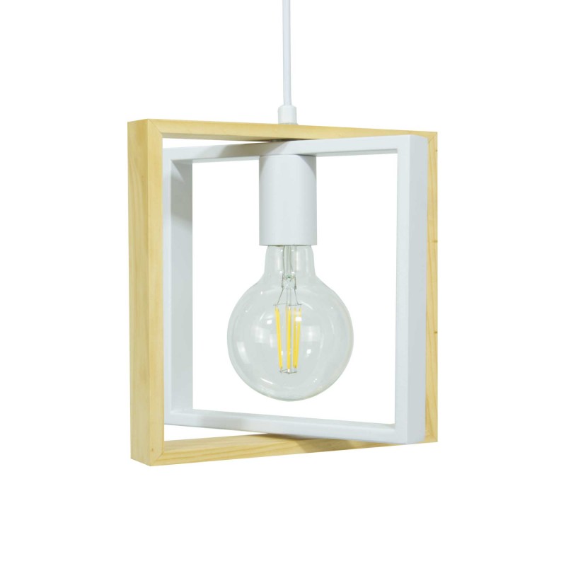 Suspension en bois et métal - WOOLI