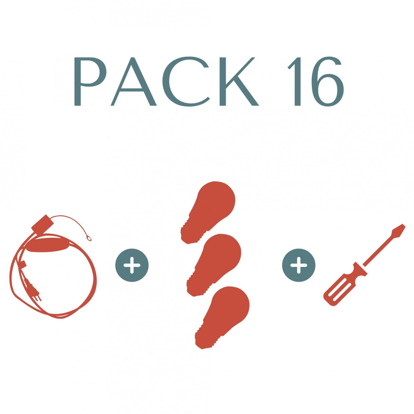 Pack 16 (1 Sensor câble, 3 Ampoules dimmables E27 et Main d'œuvre)