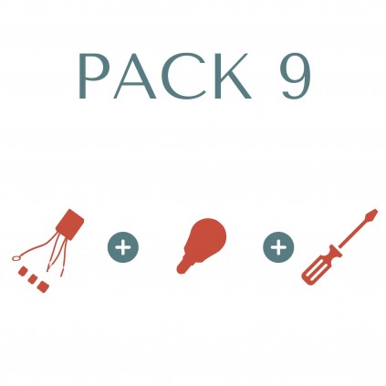 Pack 9 (1 Sensor, 1 Ampoule dimmable E14 et Main d'œuvre)