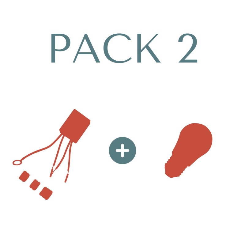 Pack 2 (1 Sensor et 1 Ampoule dimmable E27)