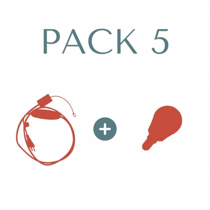 Pack 5 (1 Sensor câble et 1 Ampoule dimmable E14)