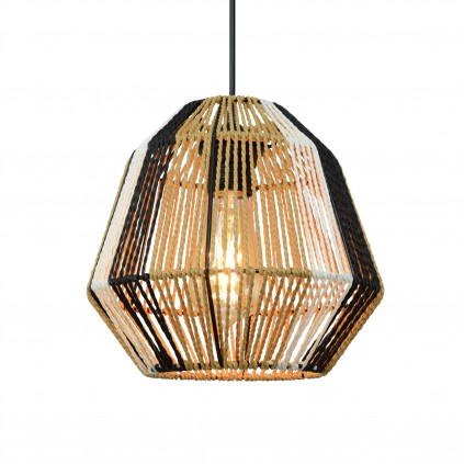 Suspension en ficelle de papier trois couleurs - NILLIS