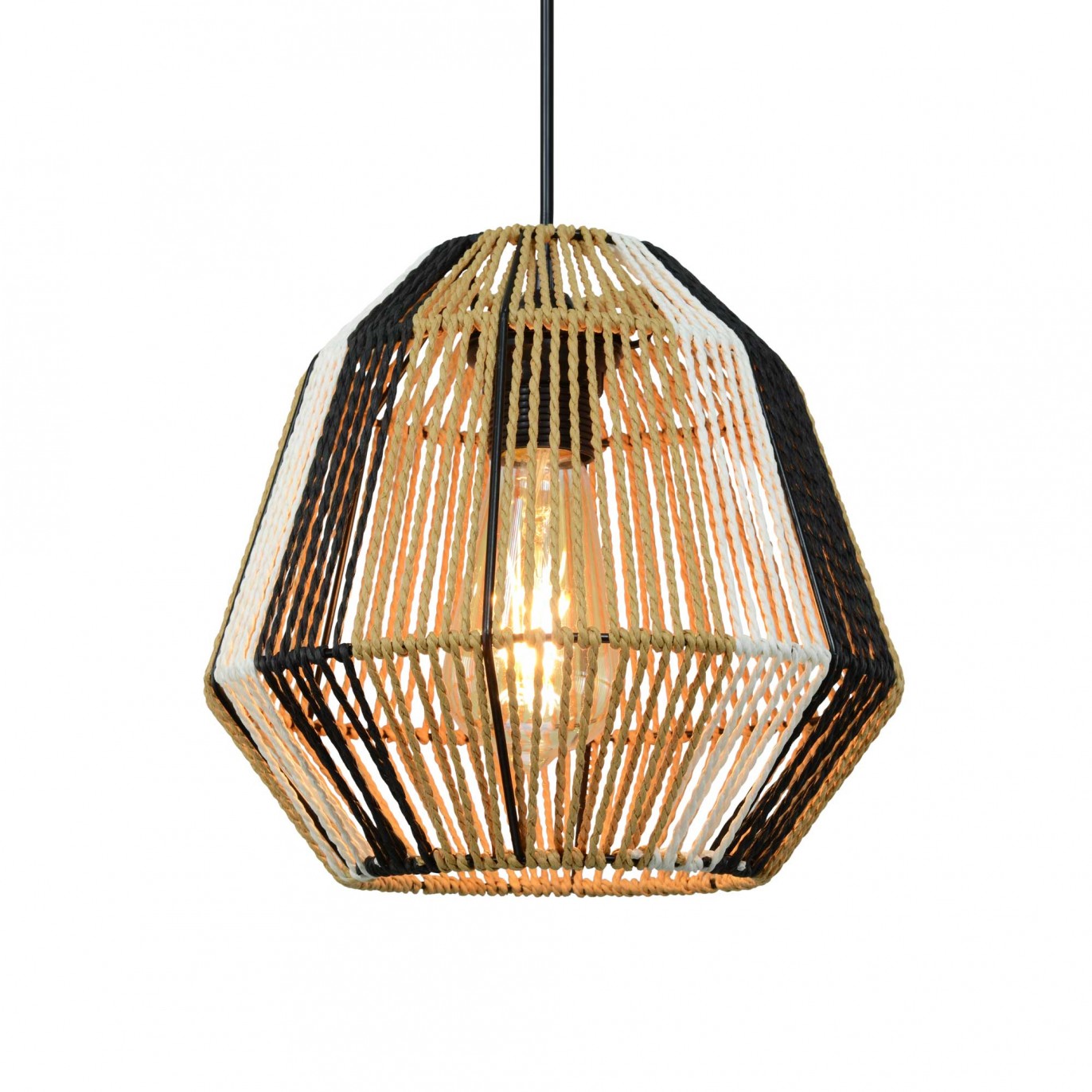 Suspension en ficelle de papier trois couleurs - NILLIS