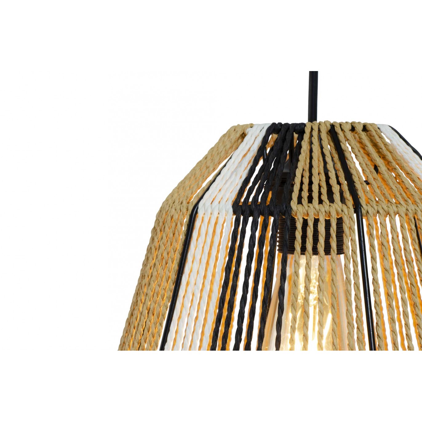 Suspension en ficelle de papier trois couleurs - NILLIS