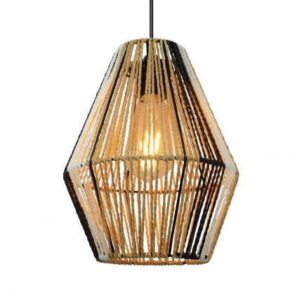 Suspension en ficelle de papier trois couleurs - TILLIS