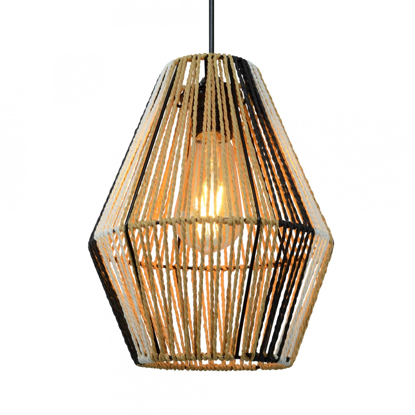 Suspension en ficelle de papier trois couleurs - TILLIS