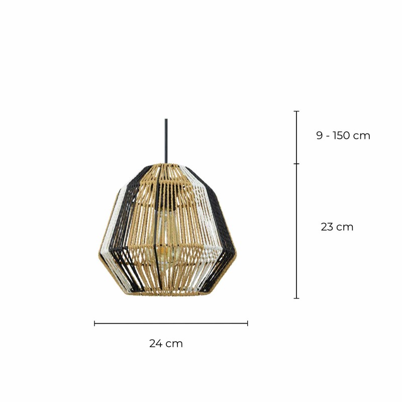 Suspension en ficelle de papier trois couleurs - NILLIS