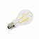 Ampoule LED LIMA - E27 -  Intensité forte - Blanc chaud -  7W / 2700K / 810lm - Filaments droits - Verre transparent