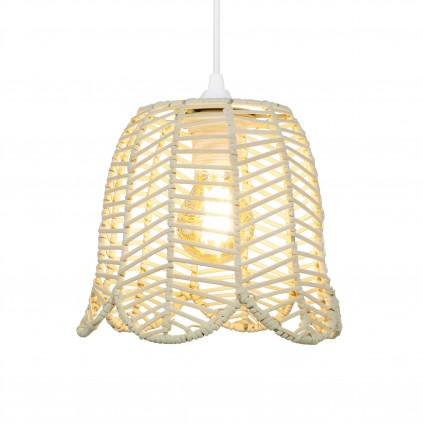 Suspension en rotin coloris naturel - NUFFA