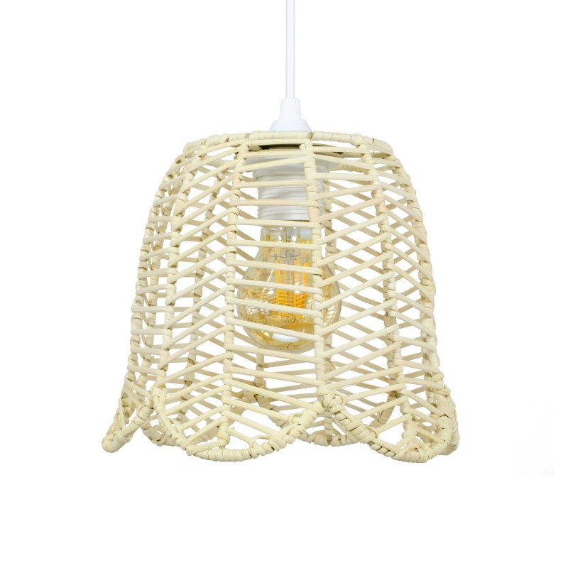 Suspension en rotin coloris naturel - NUFFA