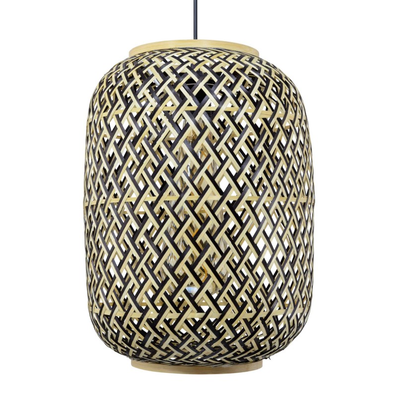 Suspension bicolore en bambou tressé - MINELLE