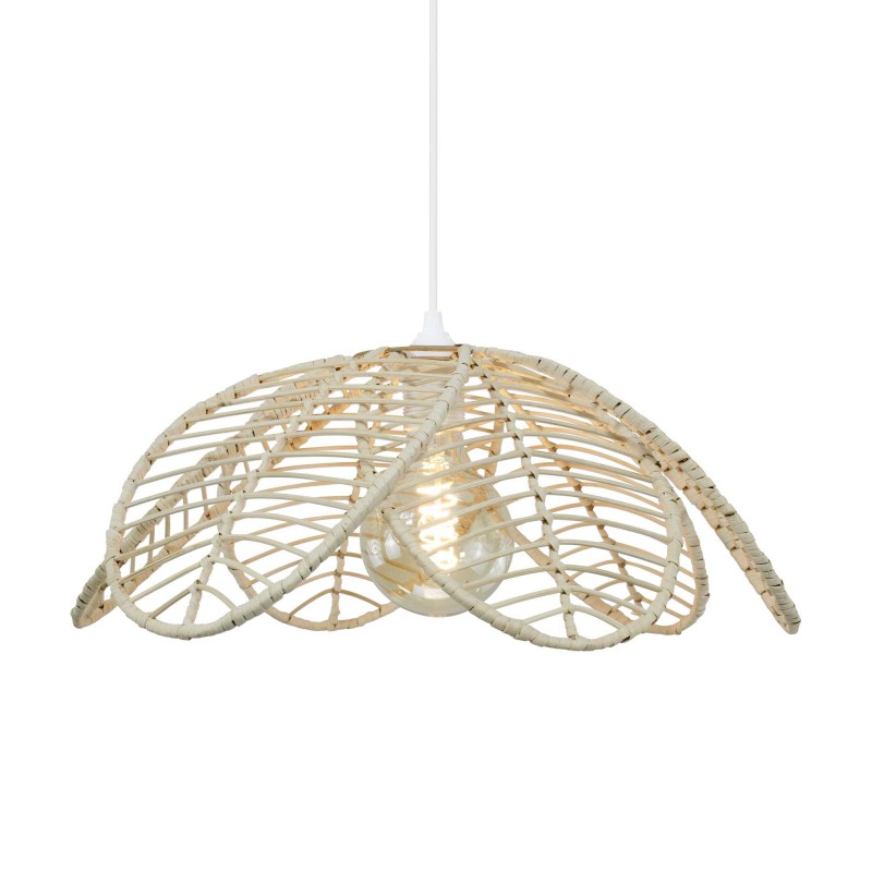 Suspension fleur en rotin naturel - ILYS