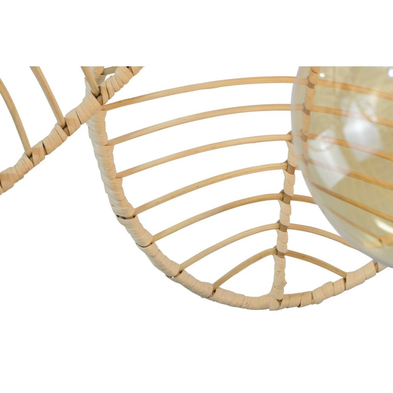 Suspension fleur en rotin naturel - ILYS