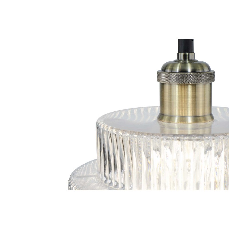 Suspension en verre strié transparent - CHALLE GM