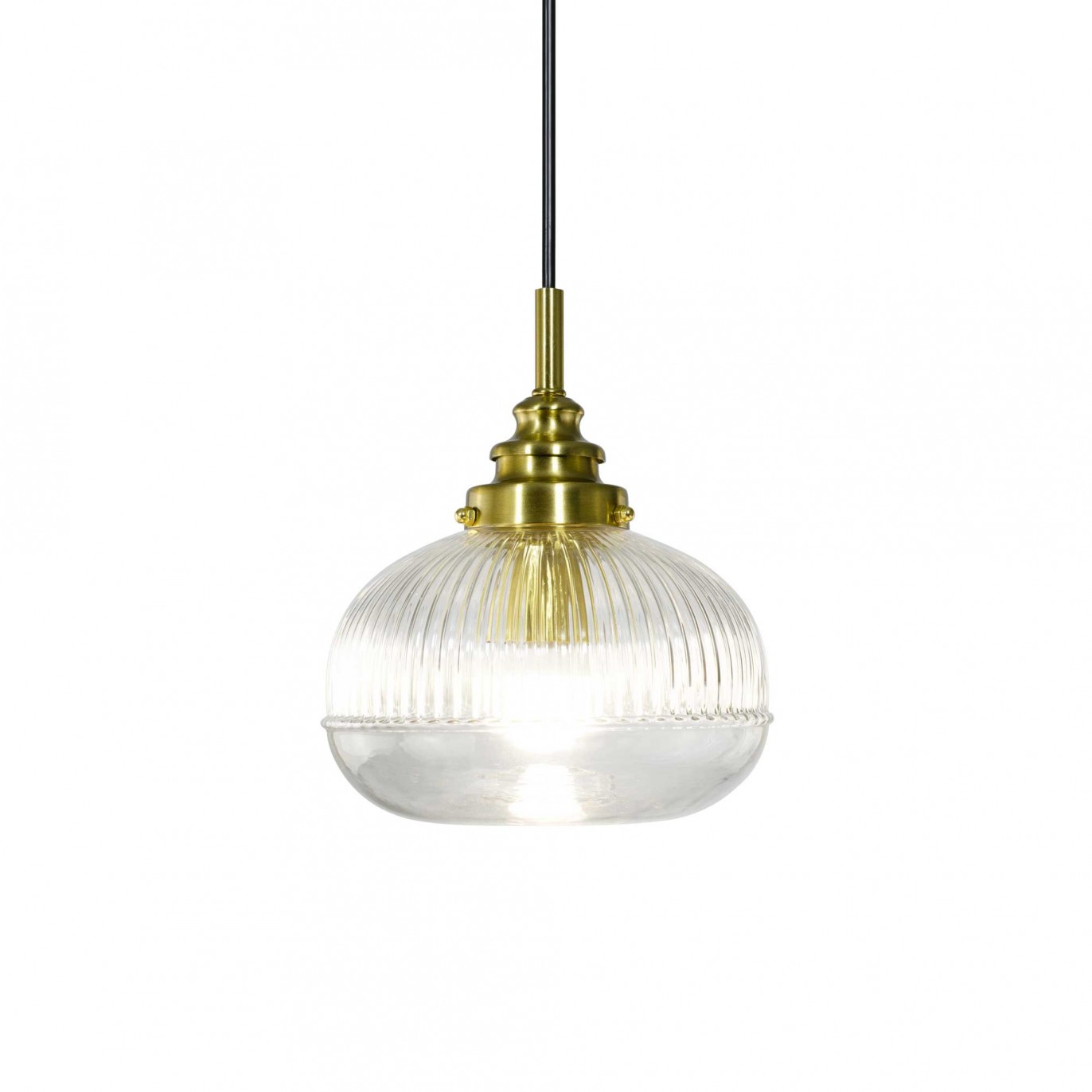 Suspension en verre strié - ELUAN