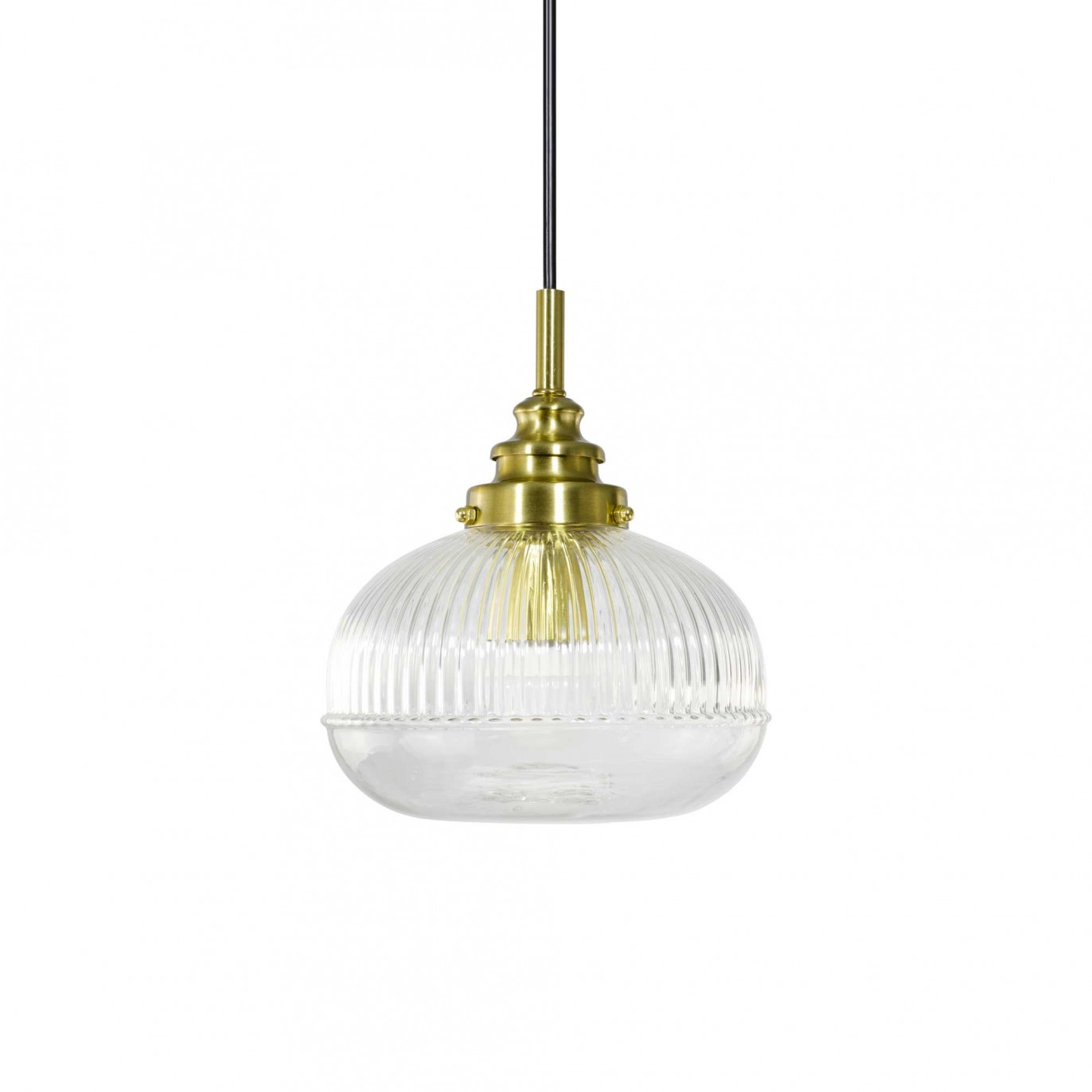 Suspension en verre strié - ELUAN