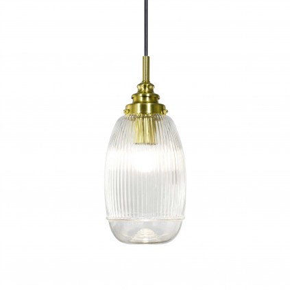 Suspension en verre strié - EOLINE