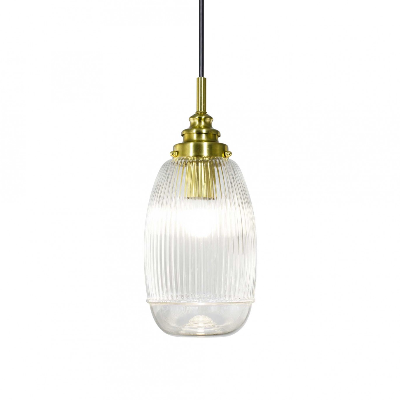 Suspension en verre strié - EOLINE