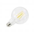 Ampoule LED LOME - E27 - G95 - Intensité forte - Blanc chaud - 8W / 2700K / 1120lm - G95 - Filaments droits - Verre transparent
