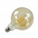 Ampoule LED SUVA - E27 - Intensité forte - Blanc chaud - 8W / 2700K / 1000lm - G125 - Filaments droits - Verre ambré