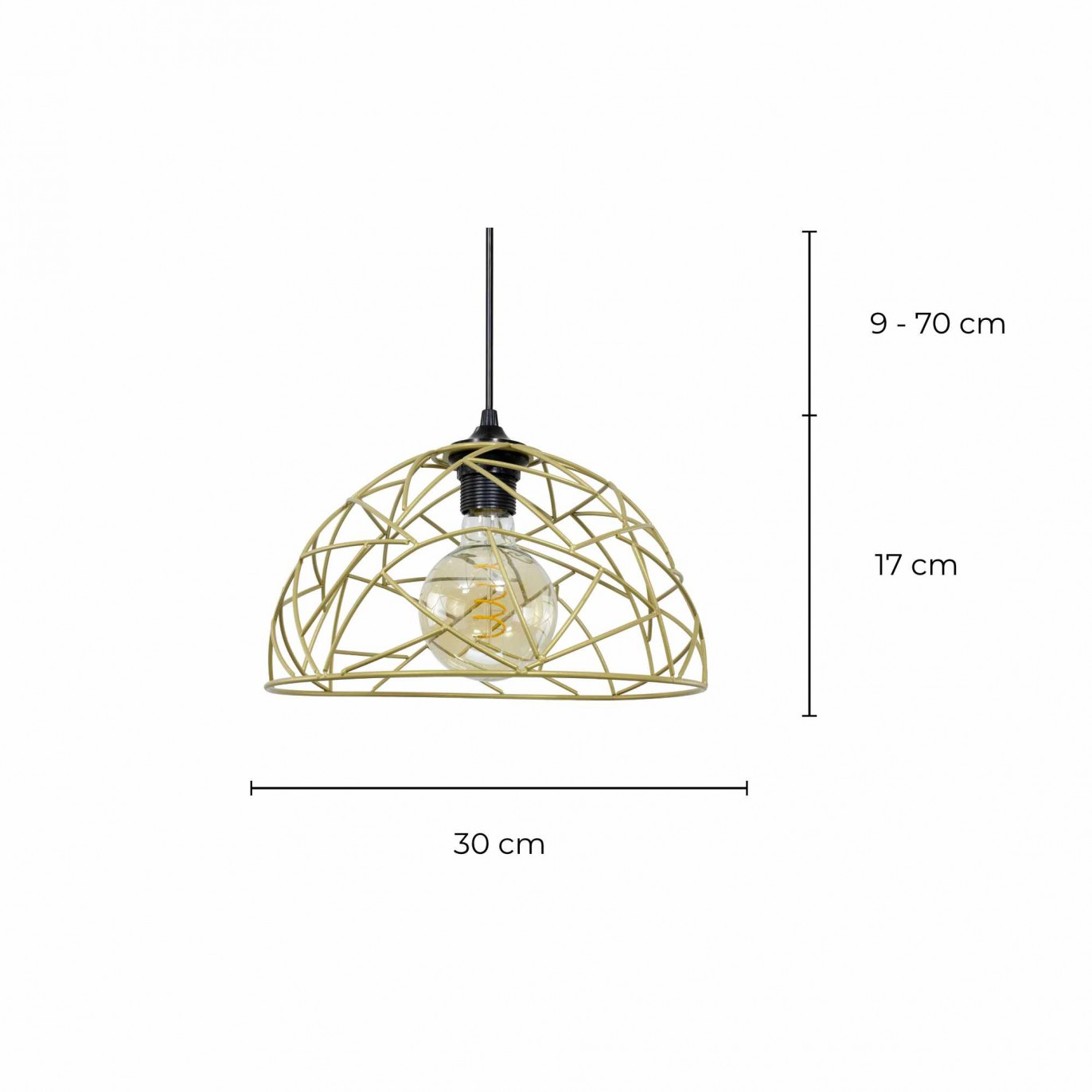 Suspension en métal filaire - OSTANE PM