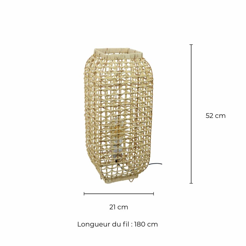 Lampe à poser en rotin naturel - AMBA GM