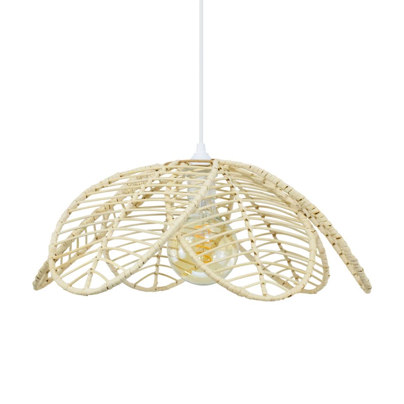 Suspension fleur en rotin naturel - ILYS