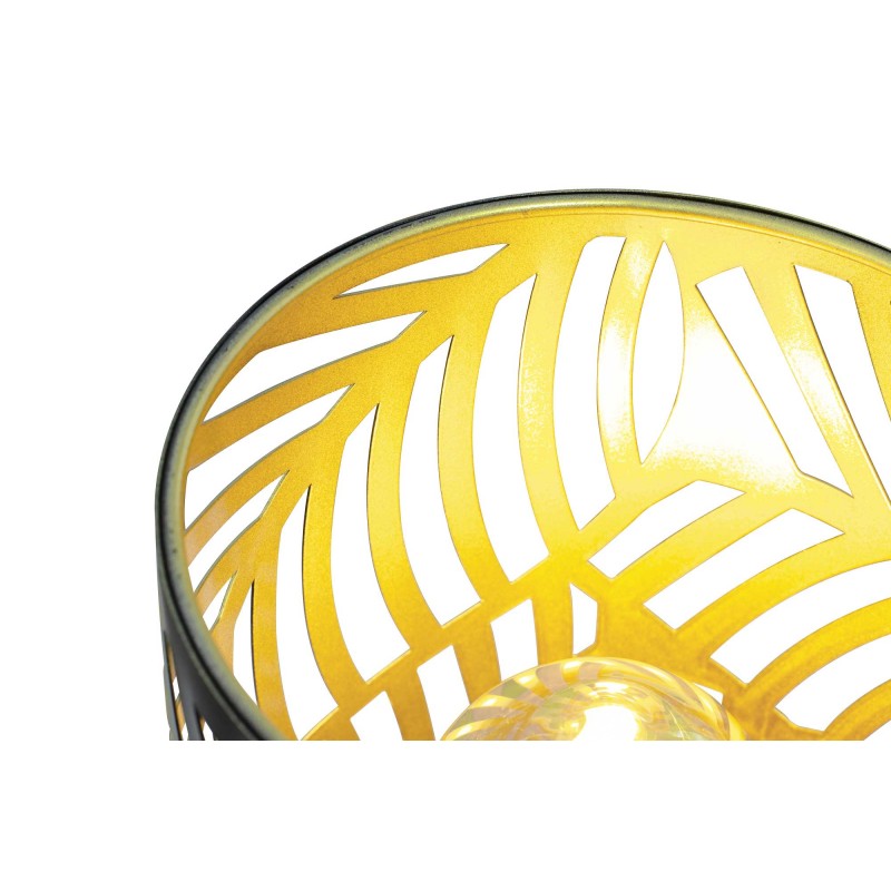 Lampe à poser en métal noir et doré - AKANA